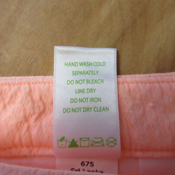 LILLY PULITZER  Adie Ruffle Pocket Stretch Shorts Sz 2 Peach Flamingo Orange NWT - Picture 8 of 16